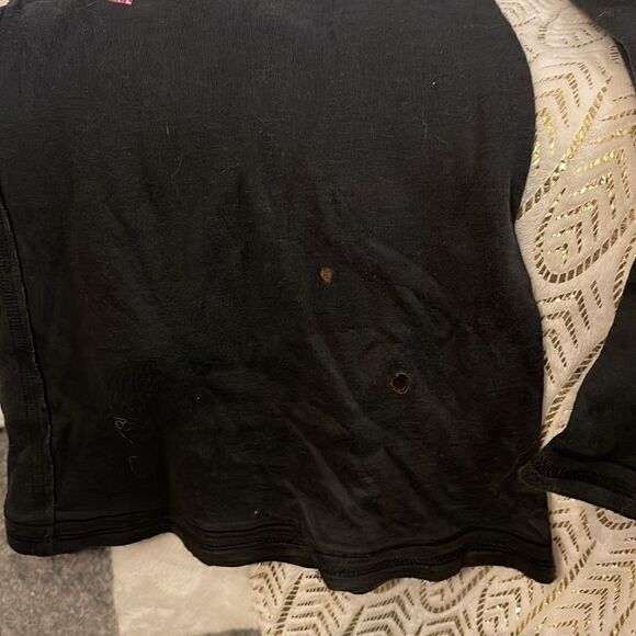 Vintage VS pink black bootcut sweatpants sequin rhinestone bling medium - Picture 5 of 10